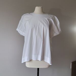 Eileen Fisher White Short Sleeve Tee